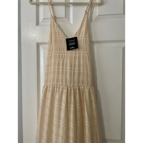 Country Stroll Cream Sleeveless Tiered Maxi Dress - Picture 6 of 7